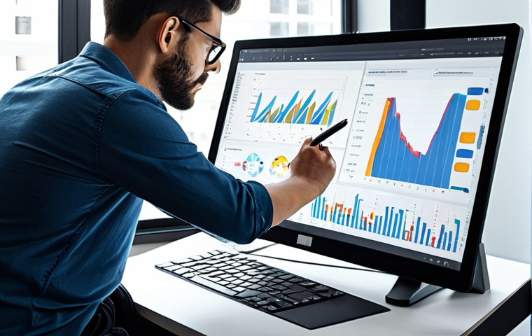 Data-Driven Animation Studio**

"A bright and modern animation studio, filled with artists and data analysts collaborating. One artist is sketching at a digital drawing tablet, while a data analyst examines charts and graphs on a large monitor. The scene is clean and organized, showcasing a blend of creativity and data analysis. The clothing is professional, and the atmosphere is collaborative. safe for work, appropriate content, fully clothed, professional, perfect anatomy, correct proportions, well-formed hands, natural body proportions, high quality"

**