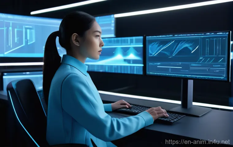 애니메이션 기획사의 프로덕션 단계별 체크리스트 - **Prompt:** A diverse team of four animation professionals (two men, two women) in a bright, modern ...