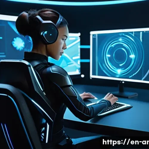 애니메이션 기획사의 실무 중심 강의 준비법 - **AI-Powered Character Design and Virtual Production Workflow:**
    "A highly focused female animat...