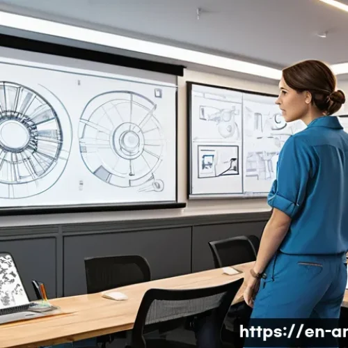 애니메이션 기획사의 협상력 키우기 - **Prompt 1: "The Creative Edge Unveiled"**
    A vibrant, dynamic animation studio meeting room, bat...