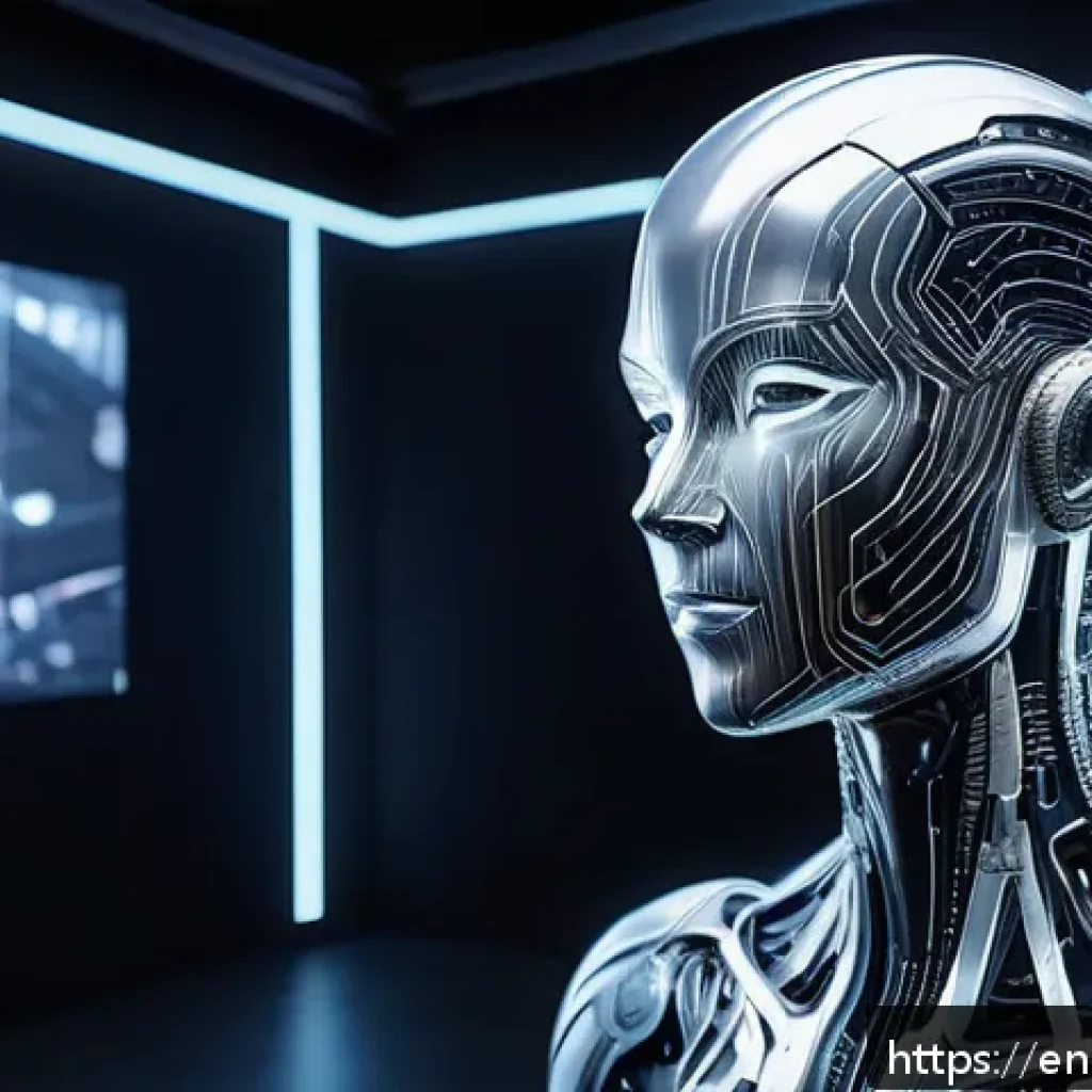 애니메이션 기획사의 산업 전망 - A cutting-edge animation studio scene showcasing a virtual production stage with LED volume walls di...
