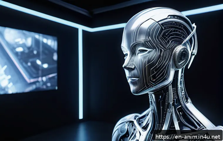 애니메이션 기획사의 산업 전망 - A cutting-edge animation studio scene showcasing a virtual production stage with LED volume walls di...