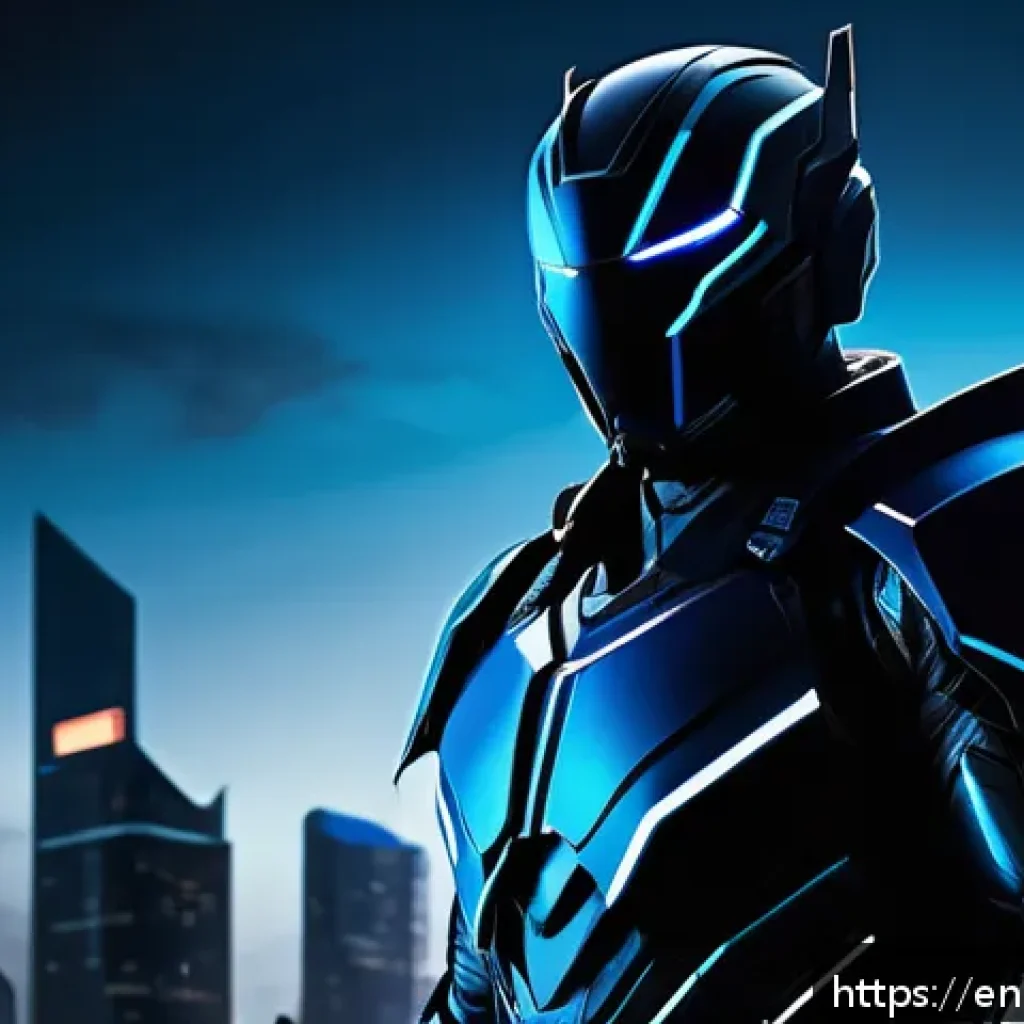 애니메이션 기획사의 캐릭터 디자인 가이드 - A dynamic character silhouette of a confident hero standing tall with strong, angular shapes and exa...